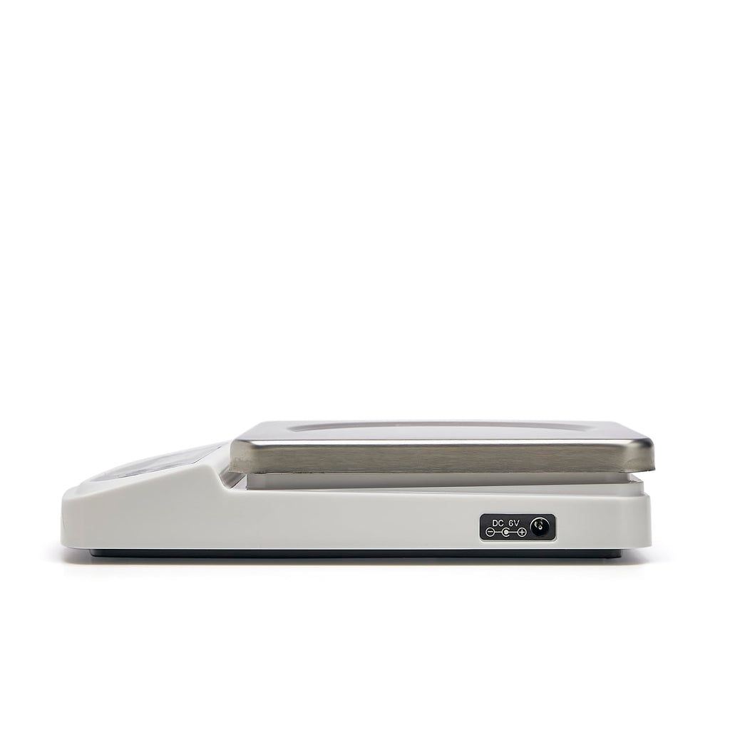 Portable Digital Kitchen Scale 22 lb. Capacity, Backlit Easy-to-Read Display, White - Perfect for Precise Portion