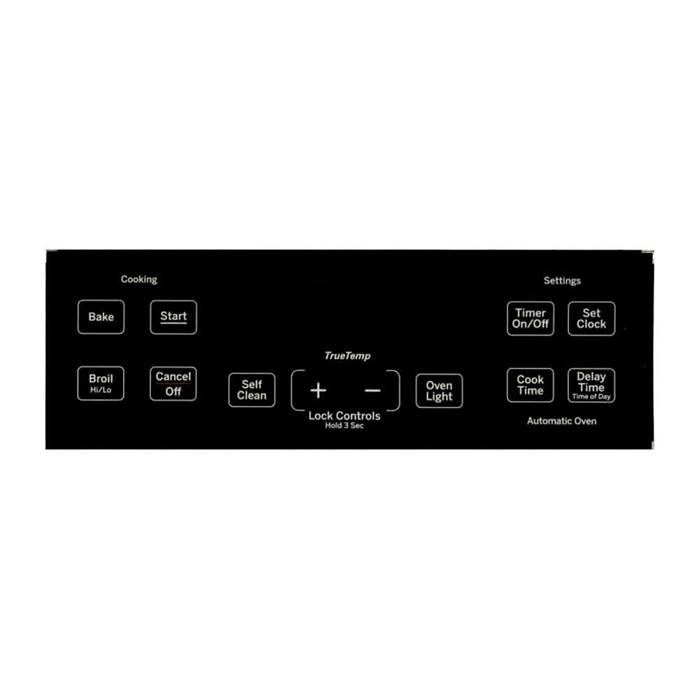 SUPPLYZ Direct Replacement for GE WB07X24620 Range Range Control Panel - Black
