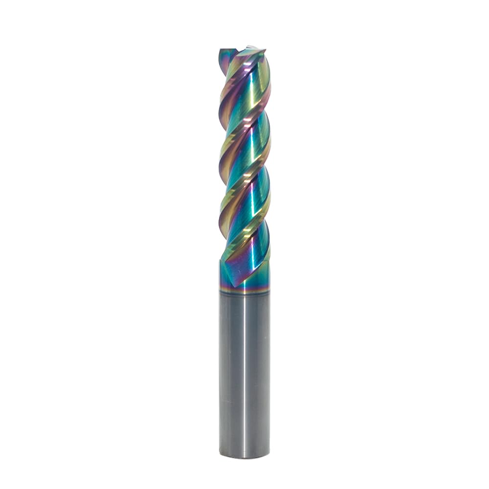 JIANXING 12mm Extra Long Carbide Square End Mill, 3-Flute, 100mm OAL, 1 Pc