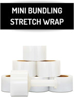 PSBM Pre-Stretched Mini Stretch Wrap 3 Inch x1000 Feet Clear 18 Pack