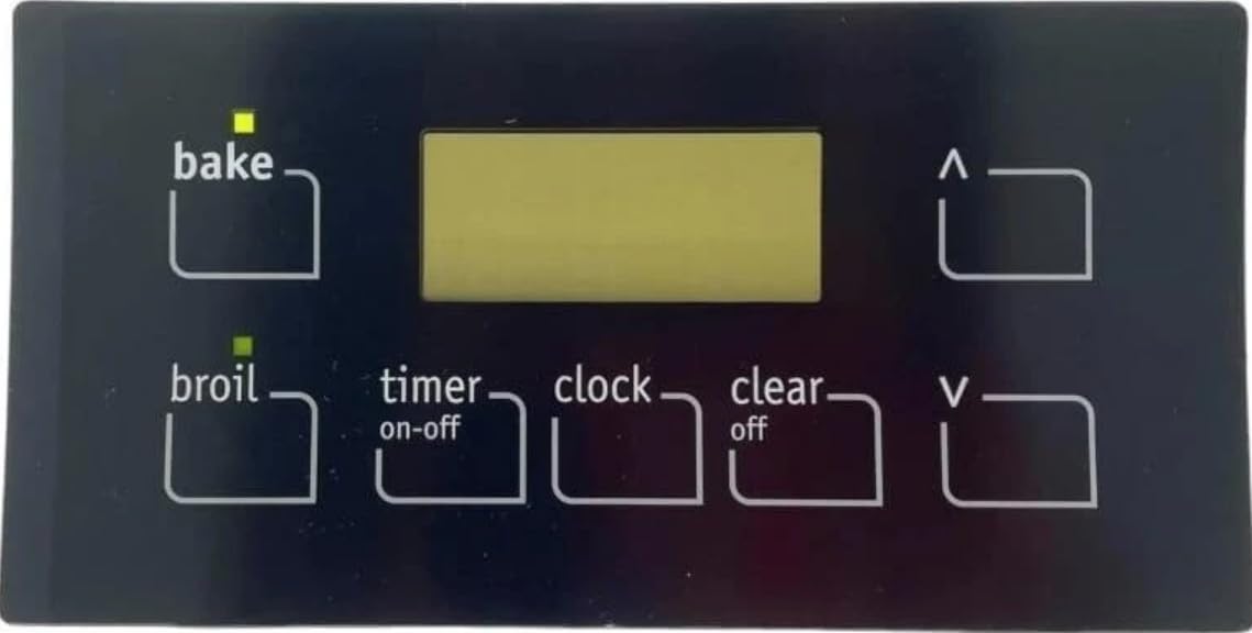 Range Oven Clock Timer Control Board & Touchpad Overlay for Kenmore 79090839606 79091072600 79091069601