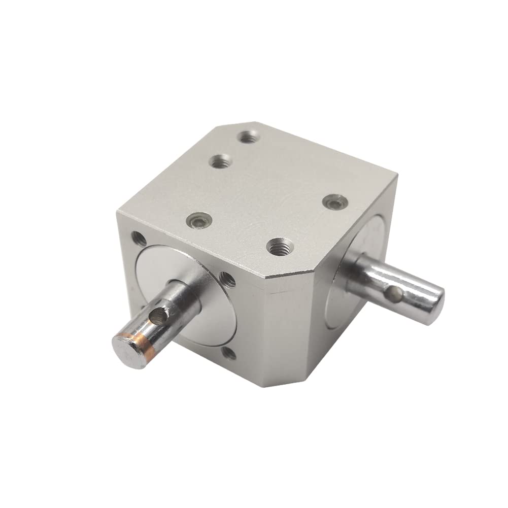 1:1 Right Angle Tapered Bevel Gearbox Mini 1 Module 20 Teeth 90° Angle Drive Steering Gear Device Simple Mechanical DIY Module with 8mm Shaft