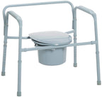 Heavy Duty Bariatric Folding Bedside Commode Seat
