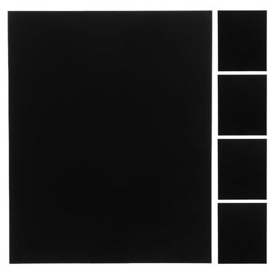 5Pcs Black Aluminum Sublimation Blanks for Engraving