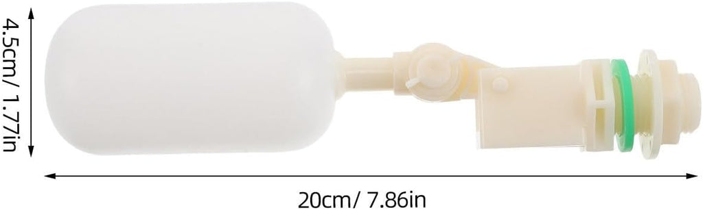 Automatic Float Valve for Livestock and Sheep White Plastic | Adjustable Arm, Automatic Refill Control, Wear