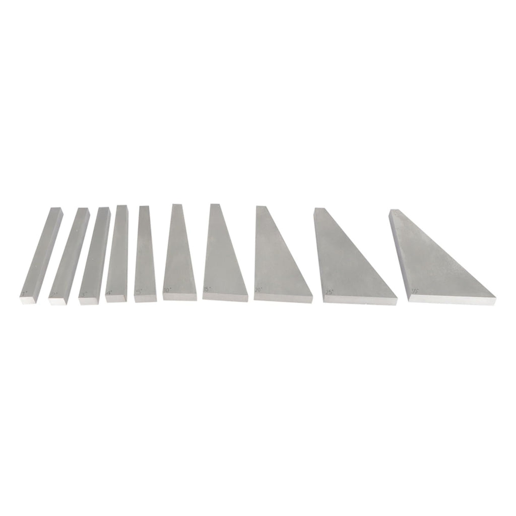 findmall 10 Pcs Accuracy Angle Machinist Block Set, 1-30 Degree Angle