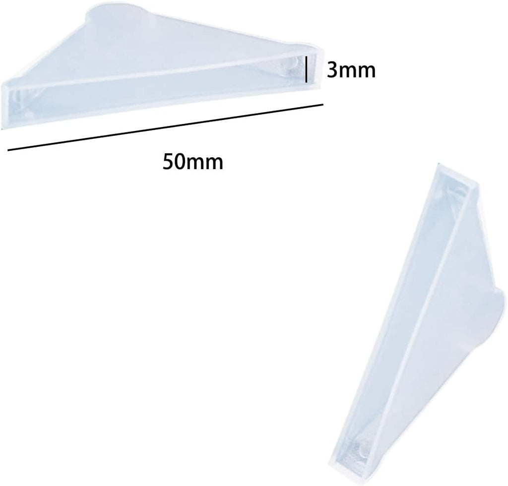 3 x 50mm Plastic Corner Protectors White for Sharp Glass,Metal Sheets，Mirror,Ceramic Tile Triple Shape Corner Covers