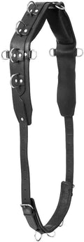 Professional Heavy Leather Horse Training Surcingle | Horse Driving Set | Black