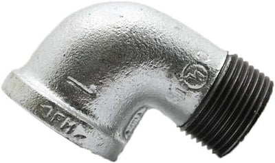 3/4 GALVANIZED STREET 90 ELBOW Male x Female, Galvanzied Steel Malleable Pipe Fittings, Steel For Heating Industrial Residential Commerical Plumbing