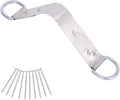 Steel Fall Protection Permanent Roof Anchor Bracket, 18" Lightweight Roofing Tools with 10pcs Durable SS Nails
