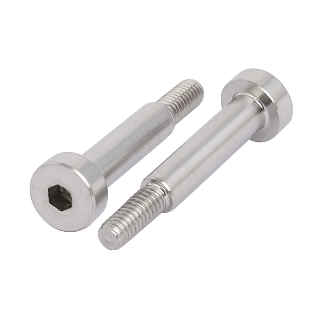 uxcell 10pcs 304 Stainless Steel Hex Socket Shoulder Bolt 5mm Dia 20mm L M4
