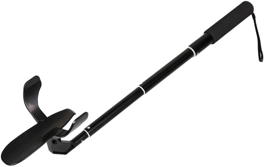 Sock Aid Device for Seniors, Adjustable Sock Helper with Built-in Shoe Horn, Travel-Friendly