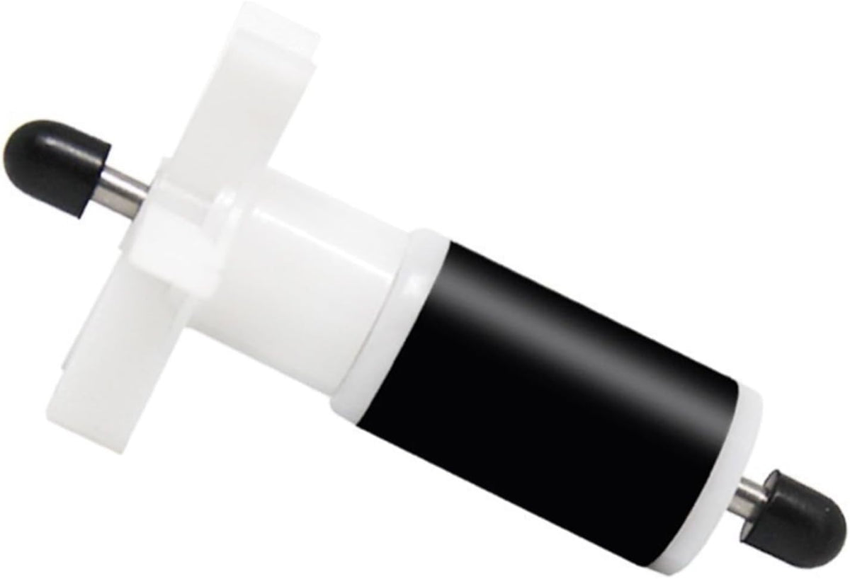Submersible Water Pump Impeller Shaft with Plastic Housing & Porcelain Shaft for Intex Pure-Spa, Replacement Rotor for Efficient Circulation, Fits Spa & Pool Systems, Sizes A B C D E, Black & White(C)