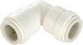 Watts AquaLock Push-Connect Union Elbow Fitting, 3/4" x 3/4" CTS, White