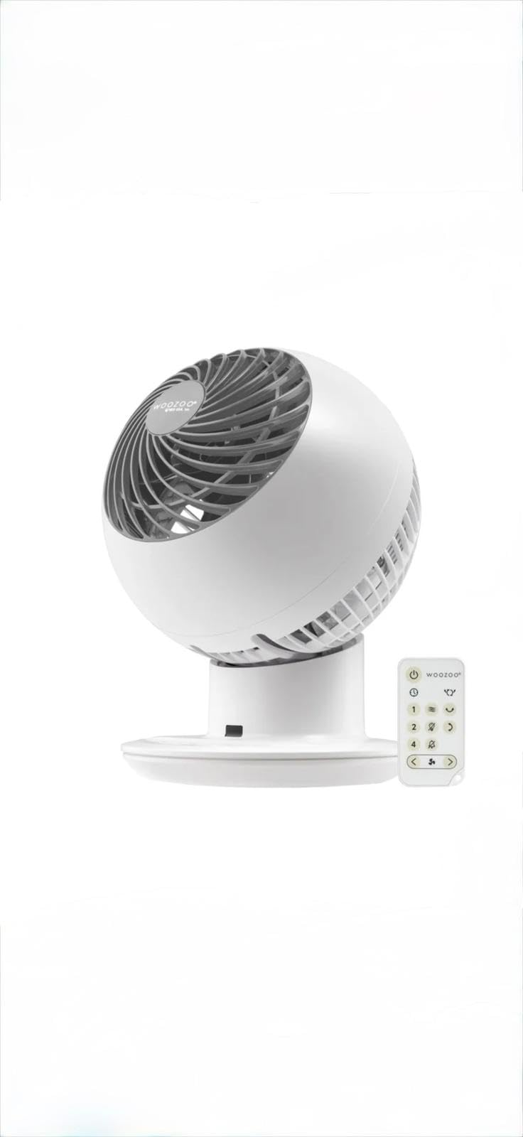 Air Circulator Fan with Remote, Oscillating, 5 Speeds, 82ft Max Air Distance