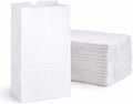 Kraft White Bag 8-100 8lb Kraft White Paper Bags - Pack of 100ct, White Bags