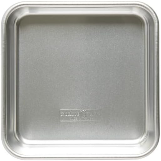 Natural Aluminum Commercial Square Cake Pan, 9 x 9