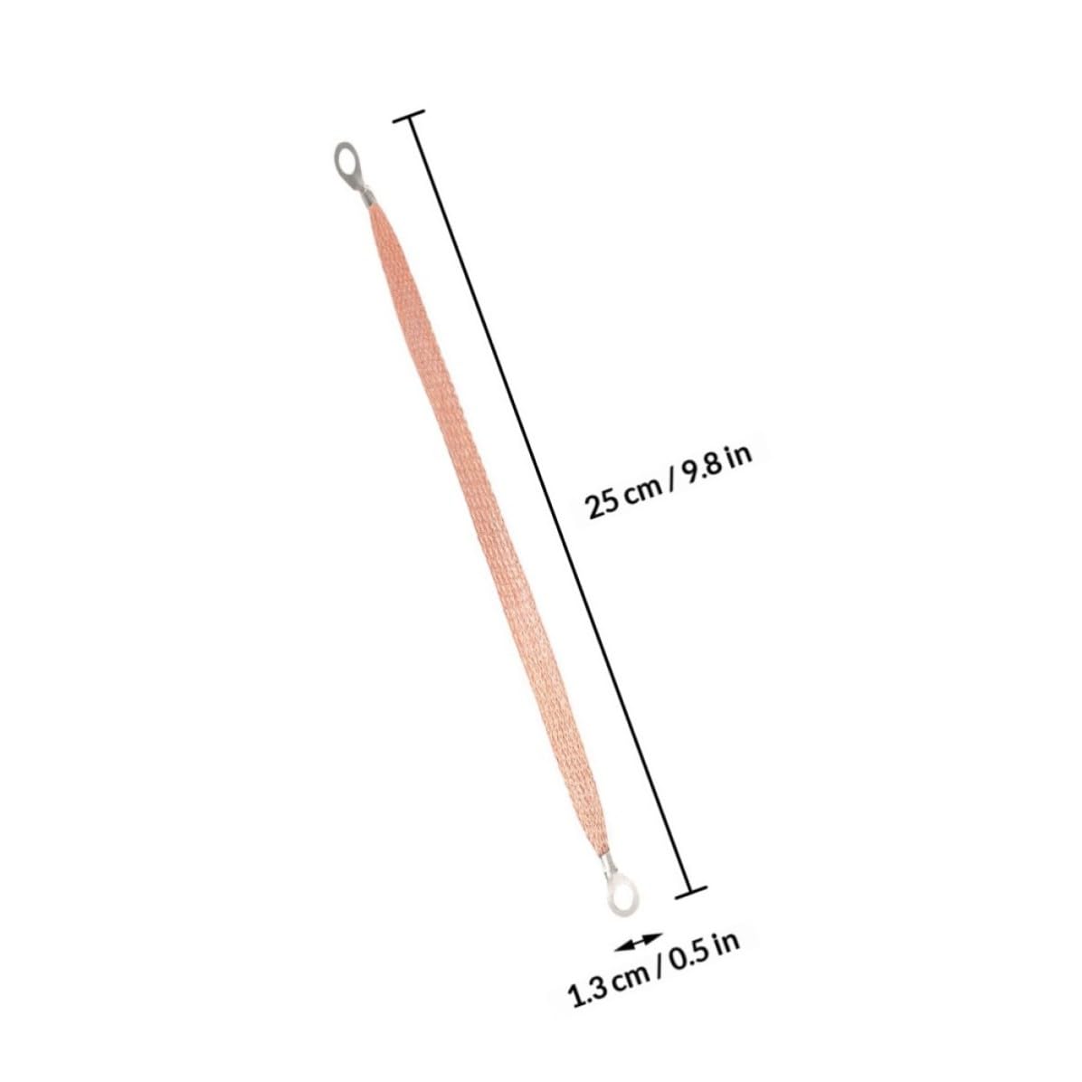 5pcs Ground Strap Copper Braided Battery Cable for Marine Bonding