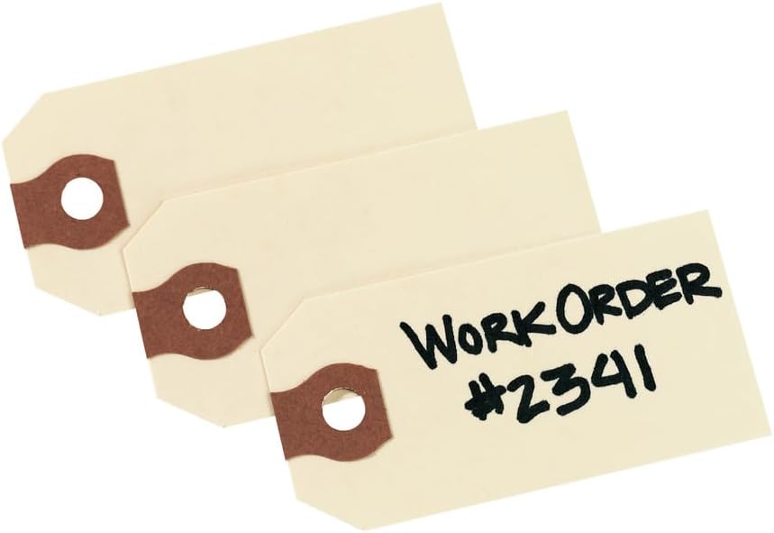 Unstrung Shipping Tags, 11.5 pt. Stock, 2-3/4" x 1-3/8", 1,000 Manila Hang Tags (12301)