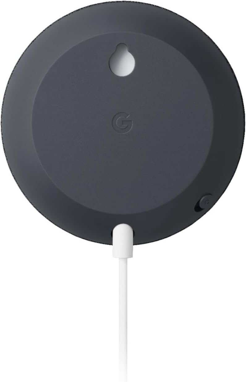 Nest Mini 2nd Generation Smart Speaker with Google Assistant - Charcoal