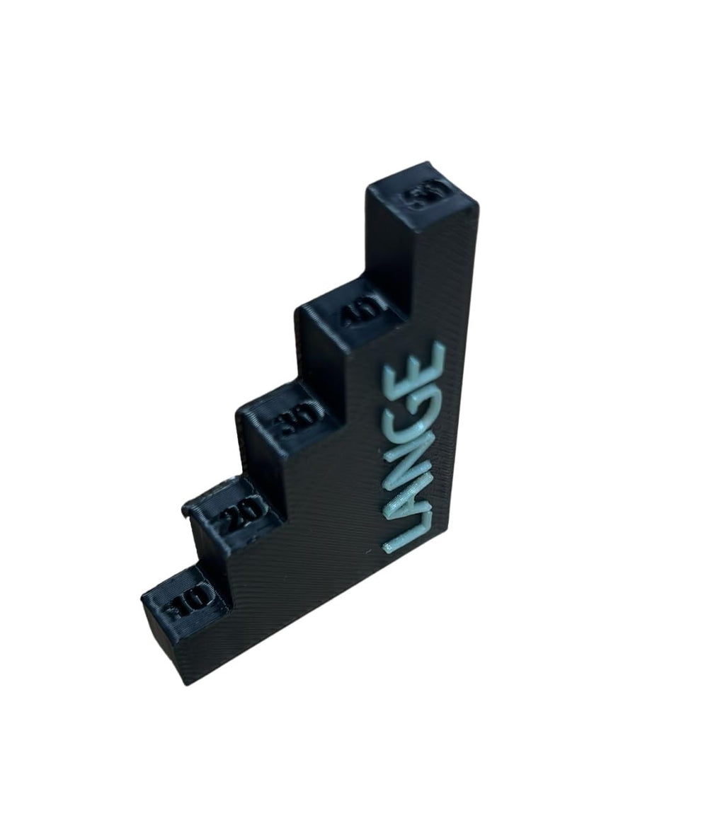 Lange Calibration Block, 5-Step 10-50mm, Plastic