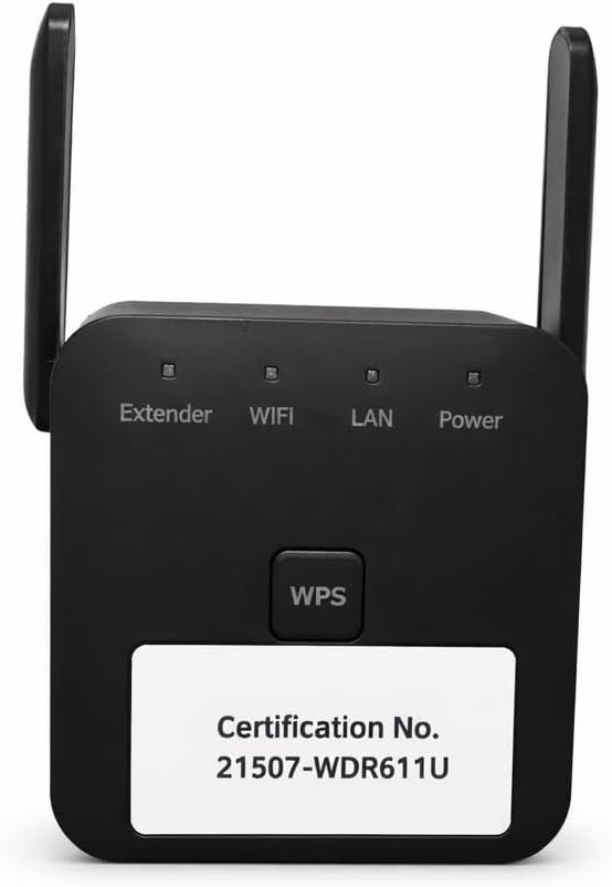 2025 WiFi Extender Booster – Covers 10,000 Sq.ft & 60 Devices, High-Speed Internet Repeater with Ethernet Port, Easy