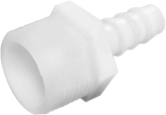 Plastic Hose Barb Fittings 3/8" Barb X 1/2" NPT Male Thread Adapter Connector Pipe Fittings (pack of 6)