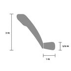 Folding Casement Window Crank Handle with Space Saving Low Profile Design