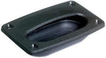 Attwood 2027-7 Flush Hatch Finger Pull, Marine Hatch Hardware, Black Propylene, 3-5/8 x 2-5/16 Inch