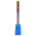 1/4" 4 Flute Solid Carbide Square End Mill, Double End, TiSiN Coated