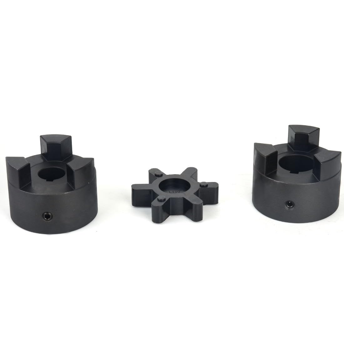 1" to 1-1/2" L110 3-Piece L-Jaw Coupling Set & Buna-N NBR Rubber Spider for Log Wood Splitter