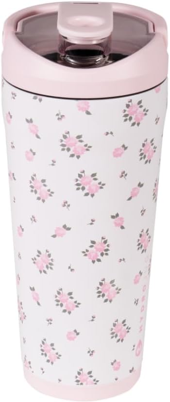 Insulated Protein Shaker Bottle 24 oz, Silent Mixing, Wildrose