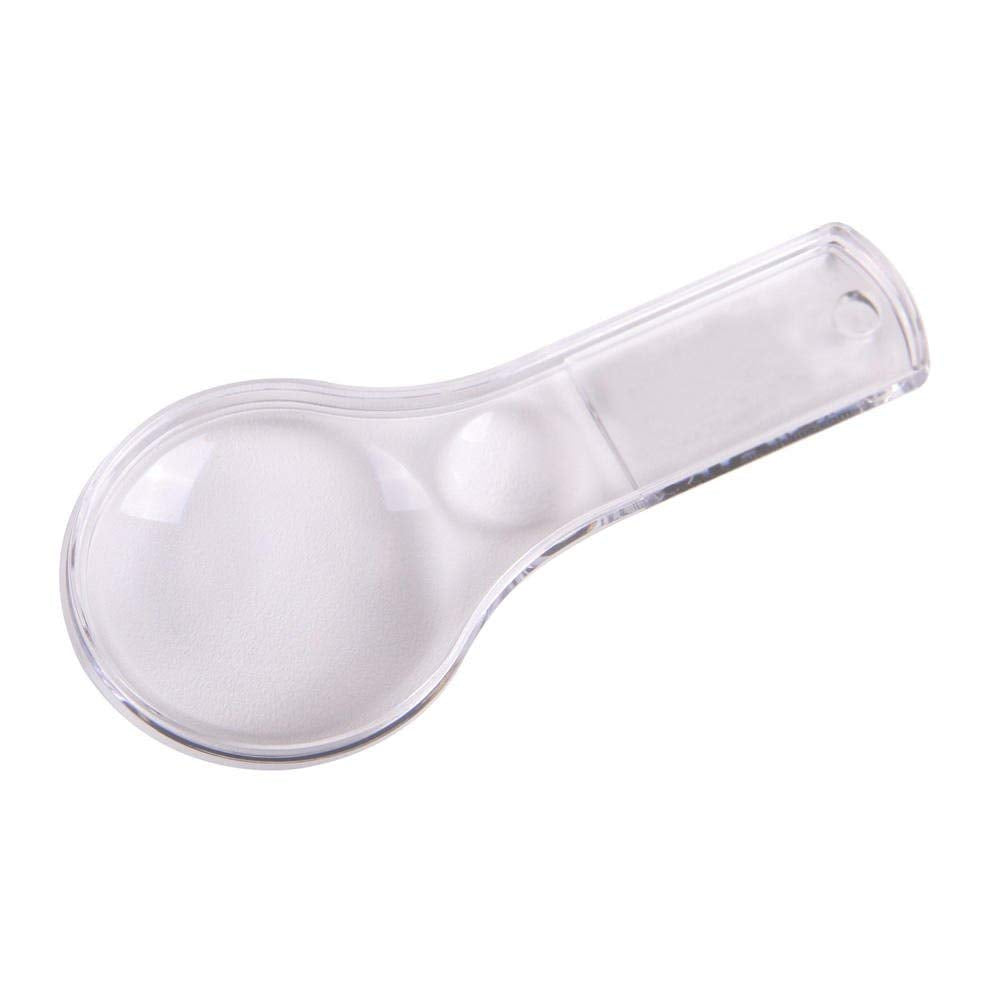 Mini Plastic Handheld Magnifying Glasses, 3X and 6X, Without Lanyard (Pack of 10)