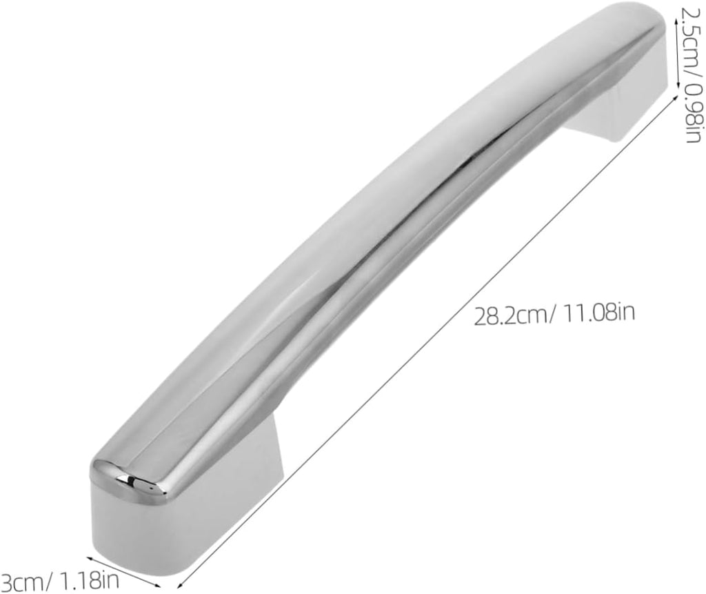 STOBAZA Refrigerator Door Handle Replacement Silver Plastic for Freezer