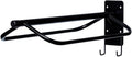 Saddle Rack with Tack Hooks | Color Black | Space-Saving Design | Fits English and Western Saddles | Durable and
