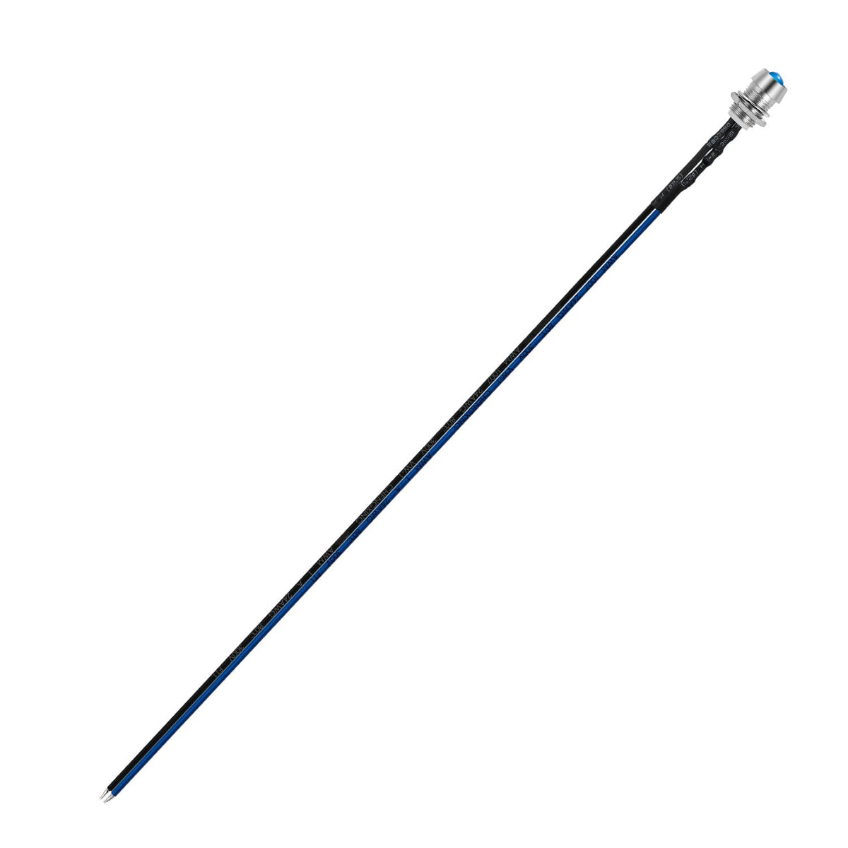 CHANZON 5 pcs 8mm Panel Mount + 5mm LED Colored Blue Pilot Diode Light 12V
