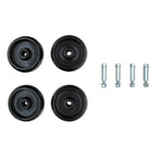 (4) Deck Wheels w/Bolt & Nut Fits Husqvarna 532133957 HD