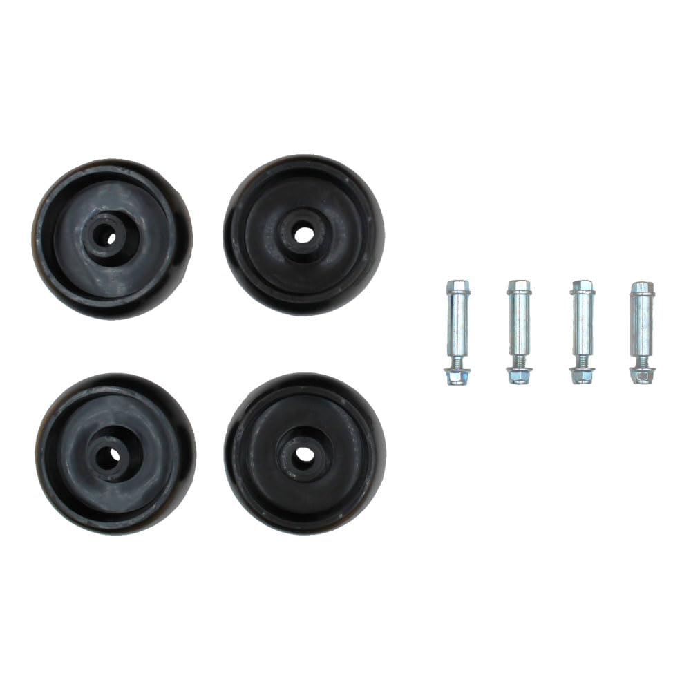 (4) Deck Wheels w/Bolt & Nut Fits Husqvarna 532133957 HD