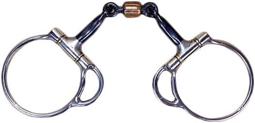 251 3-Piece Trail Dee Bit | Stage A Training Bit with 5" Sweet Iron Copper Mouth, Roller, Smooth Snaffle & 3" Dee
