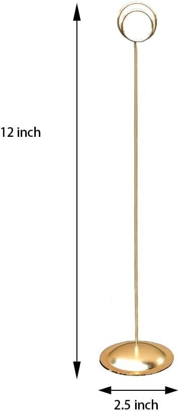Gold Table Number Holders, 12 Pack, 12", Weddings & Events