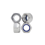 M10‑1.5 Lock Nuts, 30Pcs Stainless Steel Nylock Insert Locking Nuts