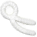 White 22G Marabou Feather Boa,2 Yards Boa for Crafting