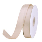 Vanilla Double Faced Satin Ribbon, 1 Inch Continuous 50 Yards
