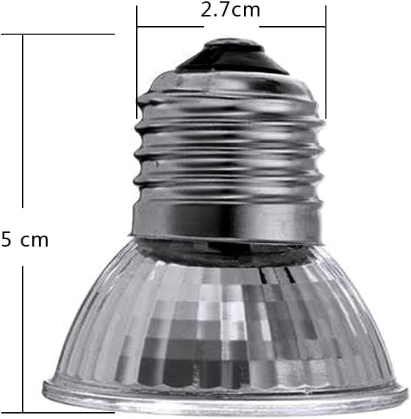 UVA UVB Reptile Light Bulbs 4 Pack 50W,Basking Light Heat Lamp for Reptiles and Amphibian Tank Terrariums Cage for