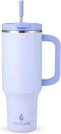 Travel 40oz Tumbler with Handle & Straw, 100% Leakproof, Triple-Insulated, Keeps Drinks Cold 30H/ Hot 12H, Stainless