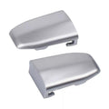 2 x Front Door Handle Lock Cylinder Cover Compatible with 2015-2019 Cadillac Escalade Chrome