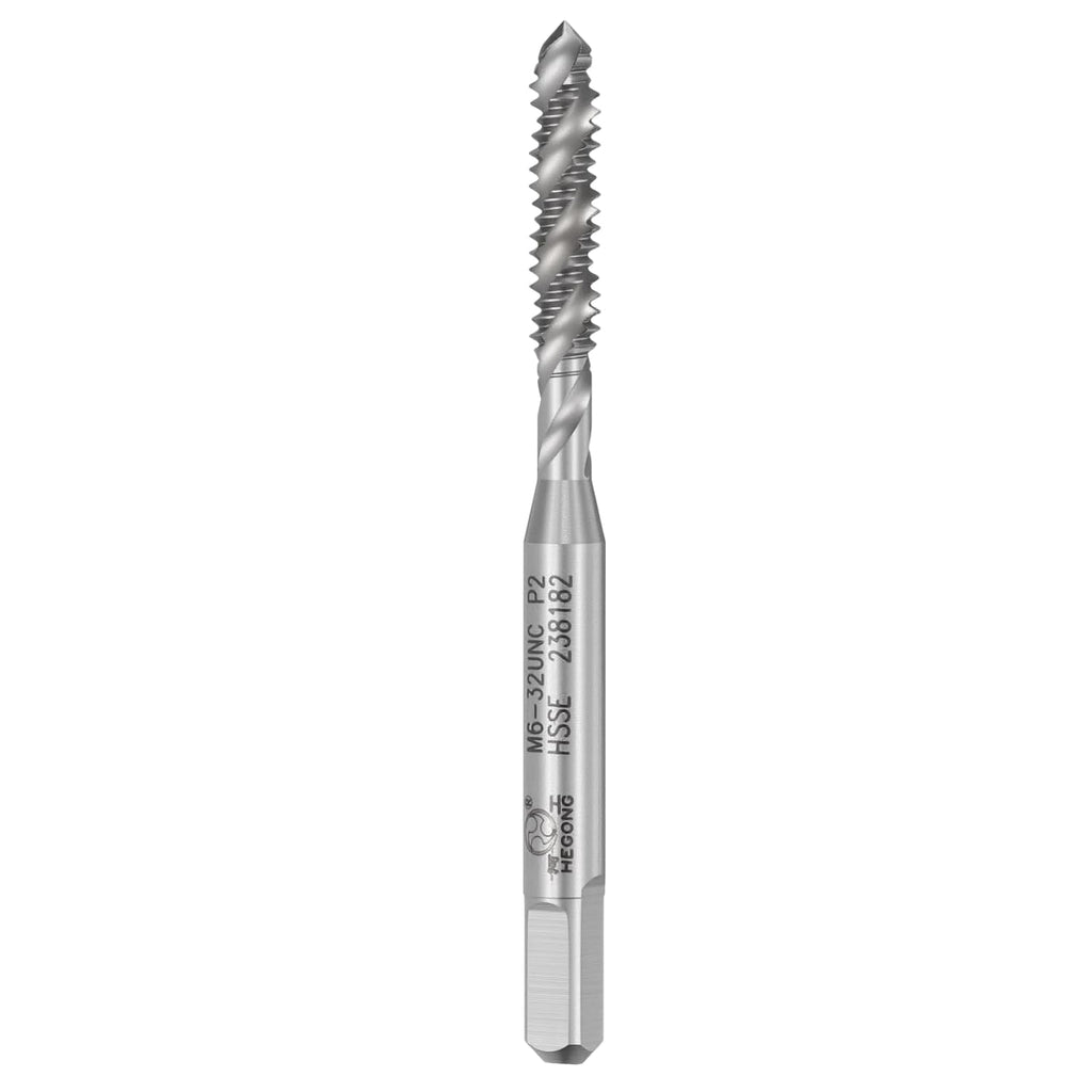 6-32 UNC Spiral Flute Thread Tap M35 High Speed Steel Polished