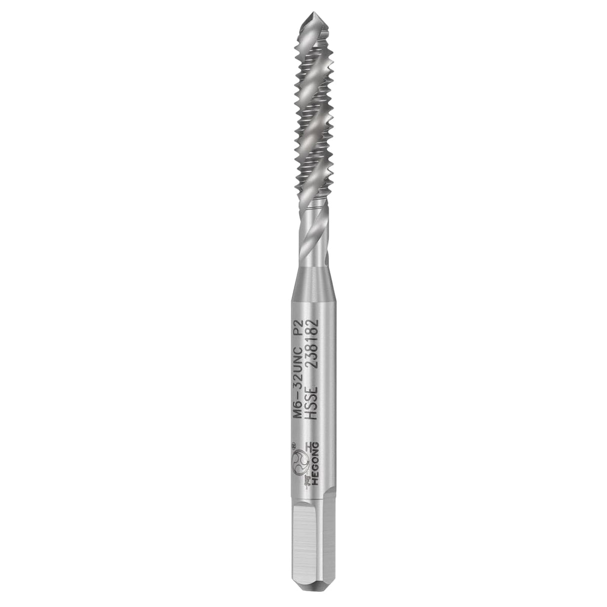 6-32 UNC Spiral Flute Thread Tap M35 High Speed Steel Polished
