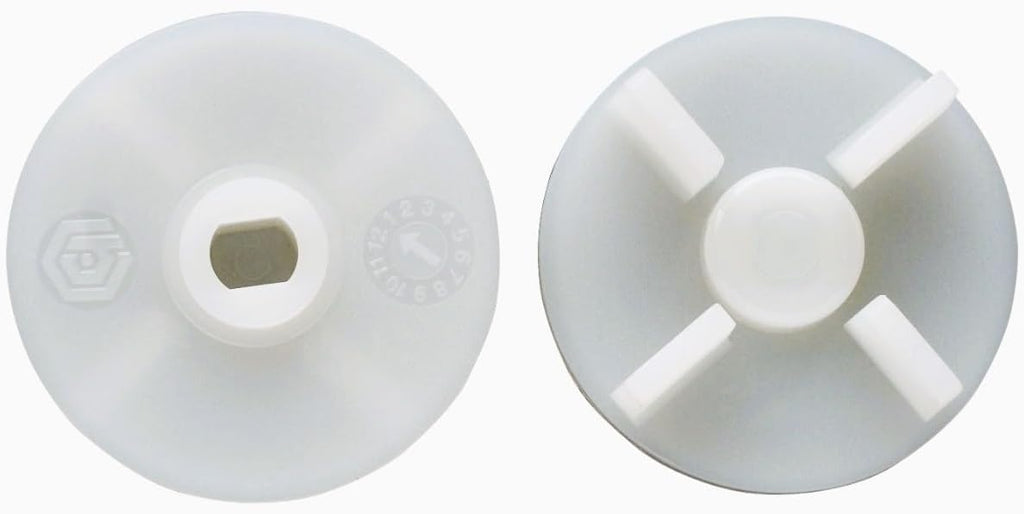 2Pcs Motor Coupler for Eco Twin, Eco Plus and Blue Leaf Mixers,White, Mixer Replacement Part