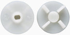 2Pcs Motor Coupler for Eco Twin, Eco Plus and Blue Leaf Mixers,White, Mixer Replacement Part